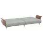 Hellgraues Samtschlafsofa mit Getränkehalter von vidaXL, Sofas - Ref: Foro24-351850, Preis: 317,55 €, Rabatt: %