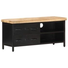 Mueble para TV de madera maciza de mango rugosa 90x30x41 cm de vidaXL, Muebles TV - Ref: Foro24-320662, Precio: 140,89 €, Des...