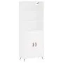 Tall white plywood sideboard 69.5x34x180 cm by vidaXL, Sideboards - Ref: Foro24-3189925, Price: 130,55 €, Discount: %