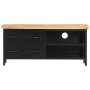 Mueble para TV de madera maciza de mango rugosa 90x30x41 cm de vidaXL, Muebles TV - Ref: Foro24-320662, Precio: 140,89 €, Des...