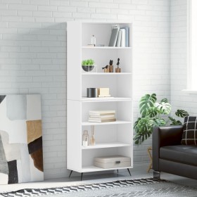 Aparador alto madera de ingeniería blanco 69,5x32,5x180 cm de vidaXL, Aparadores - Ref: Foro24-3189541, Precio: 113,38 €, Des...