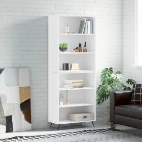 White engineered wood tall sideboard 69.5x32.5x180 cm by vidaXL, Sideboards - Ref: Foro24-3189541, Price: 108,11 €, Discount: %