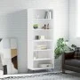 Aparador alto madera de ingeniería blanco 69,5x32,5x180 cm de vidaXL, Aparadores - Ref: Foro24-3189541, Precio: 108,11 €, Des...