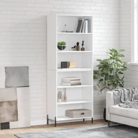 Aparador alto madera de ingeniería blanco 69,5x32,5x180 cm de vidaXL, Aparadores - Ref: Foro24-3189581, Precio: 113,69 €, Des...