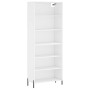 Aparador alto madera de ingeniería blanco 69,5x32,5x180 cm de vidaXL, Aparadores - Ref: Foro24-3189581, Precio: 120,15 €, Des...