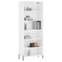 Aparador alto madera de ingeniería blanco 69,5x32,5x180 cm de vidaXL, Aparadores - Ref: Foro24-3189581, Precio: 120,15 €, Des...