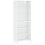 Aparador alto madera de ingeniería blanco 69,5x32,5x180 cm de vidaXL, Aparadores - Ref: Foro24-3189557, Precio: 121,05 €, Des...