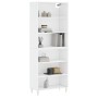 Aparador alto madera de ingeniería blanco 69,5x32,5x180 cm de vidaXL, Aparadores - Ref: Foro24-3189557, Precio: 121,05 €, Des...