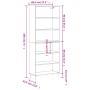 Aparador alto madera de ingeniería blanco 69,5x32,5x180 cm de vidaXL, Aparadores - Ref: Foro24-3189557, Precio: 121,05 €, Des...