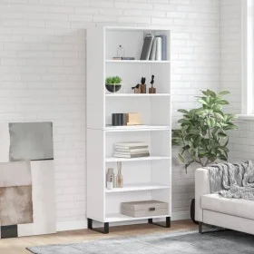 Aparador alto madera de ingeniería blanco 69,5x32,5x180 cm de vidaXL, Aparadores - Ref: Foro24-3189597, Precio: 114,71 €, Des...
