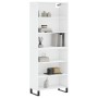 Aparador alto madera de ingeniería blanco 69,5x32,5x180 cm de vidaXL, Aparadores - Ref: Foro24-3189597, Precio: 115,47 €, Des...
