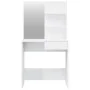 Tocador con espejo blanco brillante 74,5x40x141 cm de vidaXL, Tocadores para dormitorios - Ref: Foro24-802810, Precio: 84,32 ...