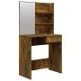 Schminktisch mit Spiegel aus geräucherter Eiche, 74,5 x 40 x 141 cm von vidaXL, Schlafzimmerkommoden - Ref: Foro24-820490, Pr...