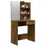 Dressing table with smoked oak mirror 74.5x40x141 cm by vidaXL, Bedroom Dressers - Ref: Foro24-820490, Price: 71,21 €, Discou...