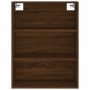 Aparador alto madera contrachapada marrón roble 69,5x34x180 cm de vidaXL, Aparadores - Ref: Foro24-3189396, Precio: 175,47 €,...