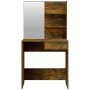 Schminktisch mit Spiegel aus geräucherter Eiche, 74,5 x 40 x 141 cm von vidaXL, Schlafzimmerkommoden - Ref: Foro24-820490, Pr...