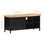 Mueble para TV de madera maciza de mango rugosa 90x30x41 cm de vidaXL, Muebles TV - Ref: Foro24-320662, Precio: 140,89 €, Des...