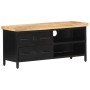 Mueble para TV de madera maciza de mango rugosa 90x30x41 cm de vidaXL, Muebles TV - Ref: Foro24-320662, Precio: 140,89 €, Des...
