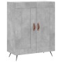 Aparador alto madera contrachapada gris hormigón 69,5x34x180 cm de vidaXL, Aparadores - Ref: Foro24-3189929, Precio: 125,44 €...