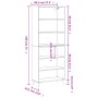 Aparador alto madera de ingeniería negro 69,5x32,5x180 cm de vidaXL, Aparadores - Ref: Foro24-3189542, Precio: 127,90 €, Desc...