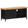 Mueble para TV de madera maciza de mango rugosa 90x30x41 cm de vidaXL, Muebles TV - Ref: Foro24-320662, Precio: 140,89 €, Des...