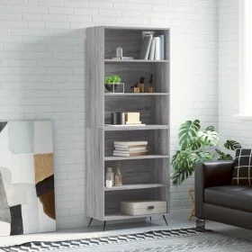 Aparador alto madera de ingeniería gris Sonoma 69,5x32,5x180 cm by vidaXL, Sideboards - Ref: Foro24-3189547, Price: 109,49 €,...