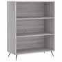 Aparador alto madera de ingeniería gris Sonoma 69,5x32,5x180 cm de vidaXL, Aparadores - Ref: Foro24-3189547, Precio: 115,59 €...