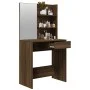 Schminktisch mit eichenbraunem Spiegel 74,5x40x141 cm von vidaXL, Schlafzimmerkommoden - Ref: Foro24-820492, Preis: 72,81 €, ...