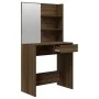 Schminktisch mit eichenbraunem Spiegel 74,5x40x141 cm von vidaXL, Schlafzimmerkommoden - Ref: Foro24-820492, Preis: 72,81 €, ...