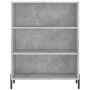 Aparador alto madera ingeniería gris hormigón 69,5x32,5x180 cm de vidaXL, Aparadores - Ref: Foro24-3189585, Precio: 114,55 €,...