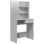 Tocador con espejo color gris hormigón 74,5x40x141 cm de vidaXL, Tocadores para dormitorios - Ref: Foro24-802808, Precio: 74,...
