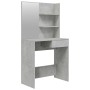 Tocador con espejo color gris hormigón 74,5x40x141 cm de vidaXL, Tocadores para dormitorios - Ref: Foro24-802808, Precio: 75,...