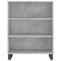 Aparador alto madera ingeniería gris hormigón 69,5x32,5x180 cm de vidaXL, Aparadores - Ref: Foro24-3189601, Precio: 115,11 €,...