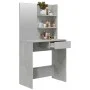 Tocador con espejo color gris hormigón 74,5x40x141 cm de vidaXL, Tocadores para dormitorios - Ref: Foro24-802808, Precio: 74,...