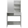 Tocador con espejo color gris hormigón 74,5x40x141 cm de vidaXL, Tocadores para dormitorios - Ref: Foro24-802808, Precio: 75,...