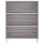 Aparador alto madera de ingeniería gris Sonoma 69,5x32,5x180 cm de vidaXL, Aparadores - Ref: Foro24-3189563, Precio: 114,53 €...