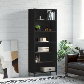 Aparador alto madera de ingeniería negro 69,5x32,5x180 cm de vidaXL, Aparadores - Ref: Foro24-3189574, Precio: 130,40 €, Desc...