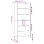 Aparador alto madera de ingeniería negro 69,5x32,5x180 cm de vidaXL, Aparadores - Ref: Foro24-3189574, Precio: 130,40 €, Desc...