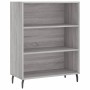 Aparador alto madera de ingeniería gris Sonoma 69,5x32,5x180 cm de vidaXL, Aparadores - Ref: Foro24-3189595, Precio: 118,85 €...