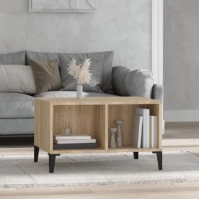 Mesa de centro madera contrachapada roble Sonoma 60x50x36,5 cm de vidaXL, Mesas de centro - Ref: Foro24-821039, Precio: 39,31...