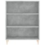 Aparador alto madera ingeniería gris hormigón 69,5x32,5x180 cm de vidaXL, Aparadores - Ref: Foro24-3189561, Precio: 109,05 €,...