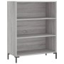 Aparador alto madera de ingeniería gris Sonoma 69,5x32,5x180 cm de vidaXL, Aparadores - Ref: Foro24-3189579, Precio: 118,29 €...