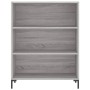 Aparador alto madera de ingeniería gris Sonoma 69,5x32,5x180 cm de vidaXL, Aparadores - Ref: Foro24-3189579, Precio: 118,29 €...