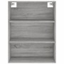 Aparador alto madera de ingeniería gris Sonoma 69,5x32,5x180 cm de vidaXL, Aparadores - Ref: Foro24-3189579, Precio: 118,29 €...
