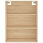 Aparador alto madera de ingeniería roble Sonoma 69,5x32,5x180cm de vidaXL, Aparadores - Ref: Foro24-3189584, Precio: 125,07 €...