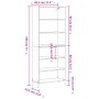 Aparador alto madera de ingeniería roble Sonoma 69,5x32,5x180cm de vidaXL, Aparadores - Ref: Foro24-3189584, Precio: 125,07 €...