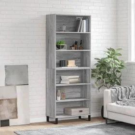 Aparador alto madera de ingeniería gris Sonoma 69,5x32,5x180 cm by vidaXL, Sideboards - Ref: Foro24-3189603, Price: 114,64 €,...