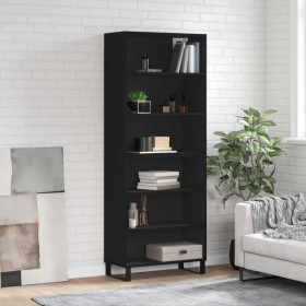 Aparador alto madera de ingeniería negro 69,5x32,5x180 cm de vidaXL, Aparadores - Ref: Foro24-3189598, Precio: 125,77 €, Desc...