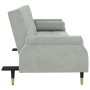 Sofá cama con cojines terciopelo gris claro de vidaXL, Sofás - Ref: Foro24-351857, Precio: 318,92 €, Descuento: %