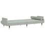 Sofá cama con cojines terciopelo gris claro de vidaXL, Sofás - Ref: Foro24-351857, Precio: 318,92 €, Descuento: %